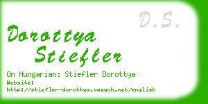 dorottya stiefler business card